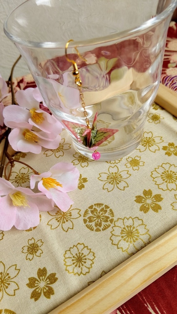 折鶴② 栗花落カナヲイメージ イヤリング・ピアス