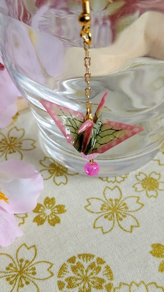 折鶴② 栗花落カナヲイメージ イヤリング・ピアス
