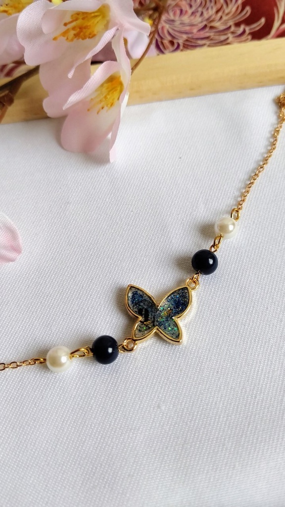 ★月蝶★ 鬼滅の刃 冨岡義勇イメージ アクセサリー