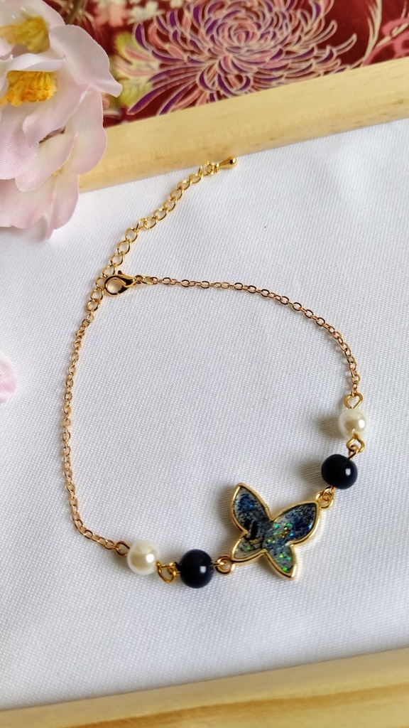 ★月蝶★ 鬼滅の刃 冨岡義勇イメージ アクセサリー