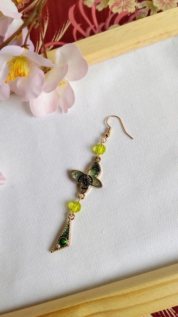 ★月蝶★ 鬼滅の刃 竈門炭治郎イメージ アクセサリー