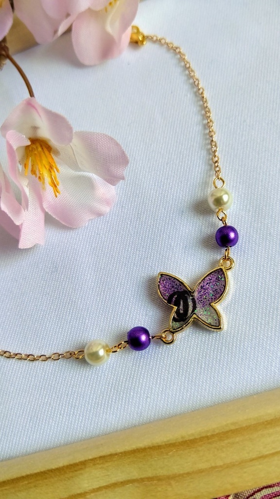 ★月蝶★ 鬼滅の刃 不死川玄弥イメージ アクセサリー