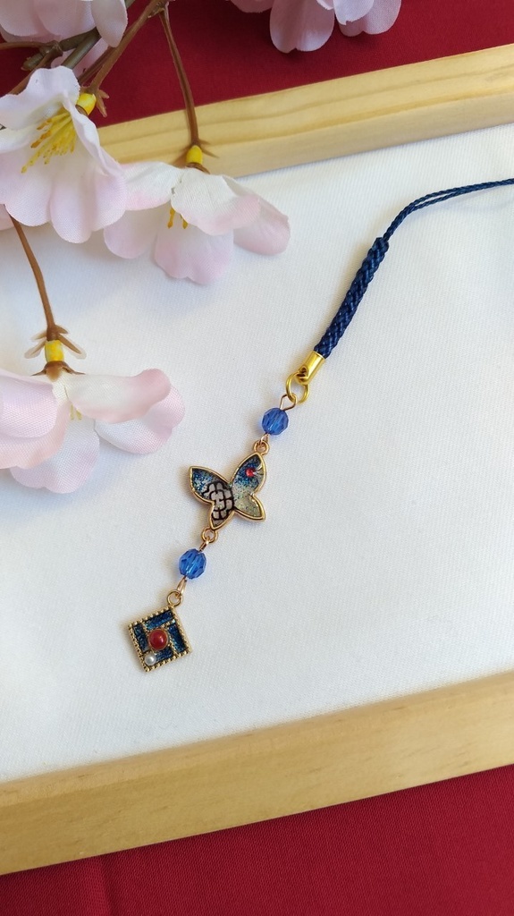 ★月蝶★ 鬼滅の刃 宇随天元イメージ アクセサリー