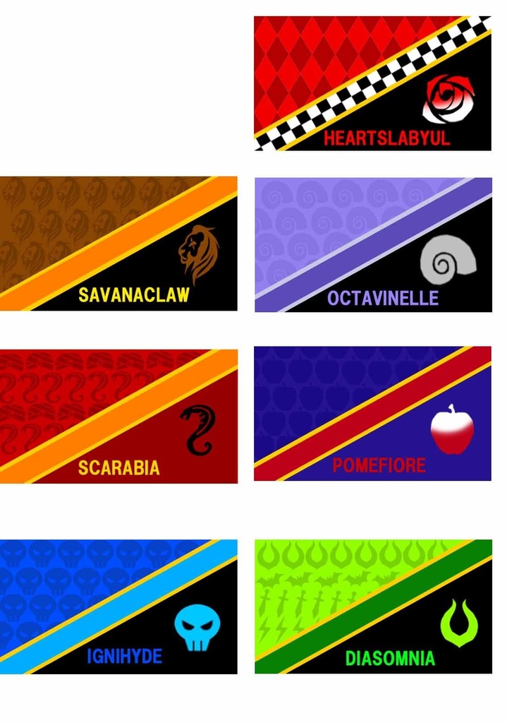 ●小物入れ● ツイステ寮イメージの小物入れ