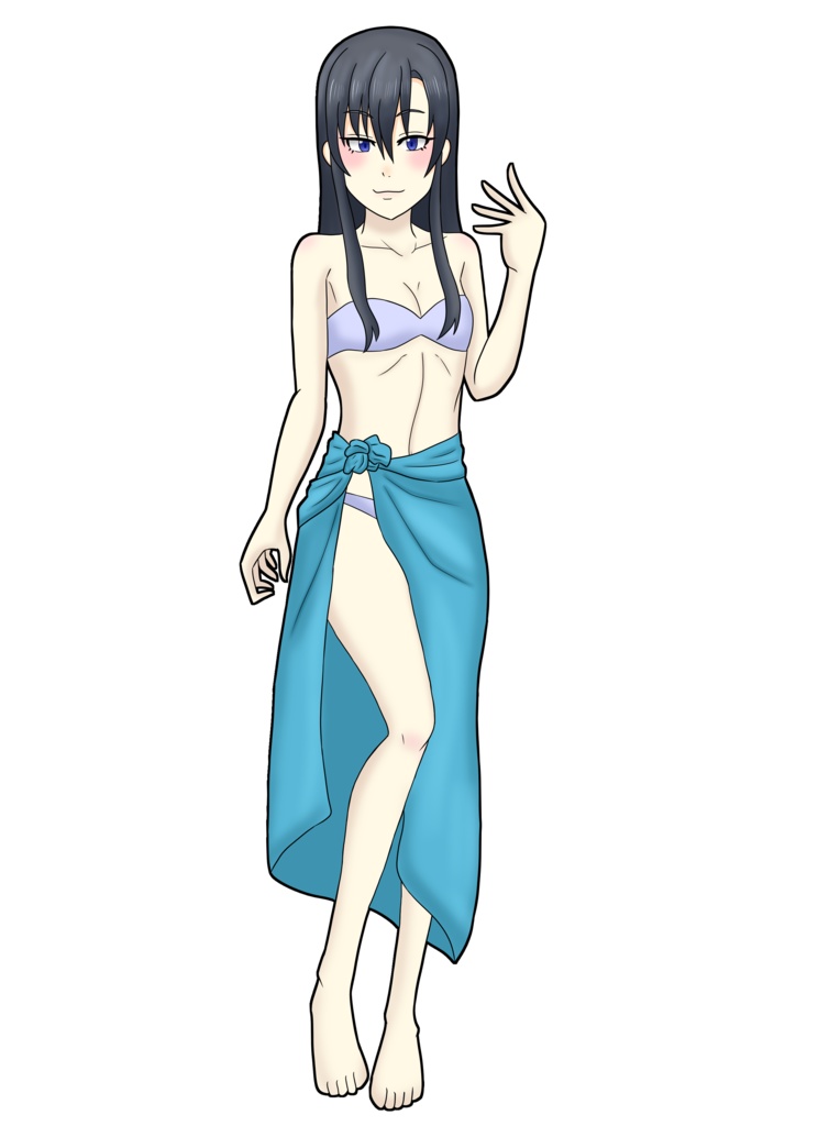 水着少女 アクリルキーホルダー