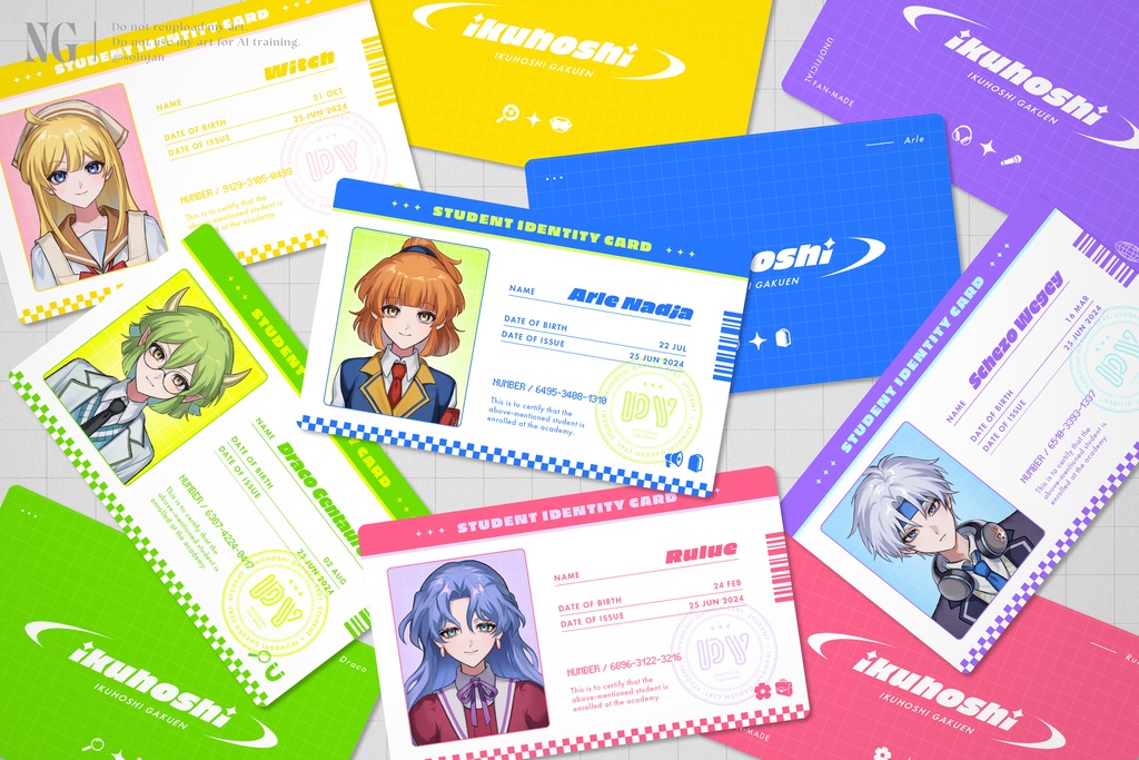 学生証風カード(5枚セット)