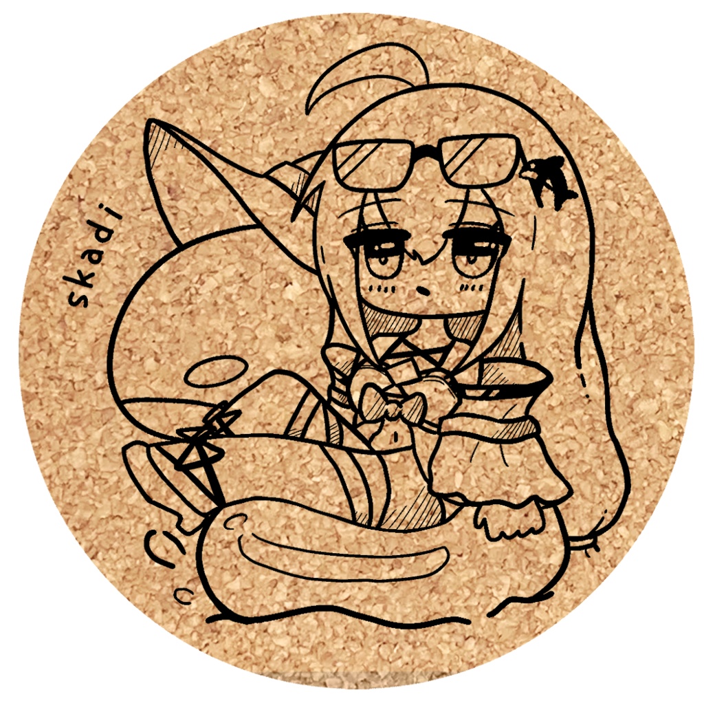 スカジのコルクコースター [Skadi Chill-Out Cork Coaster]