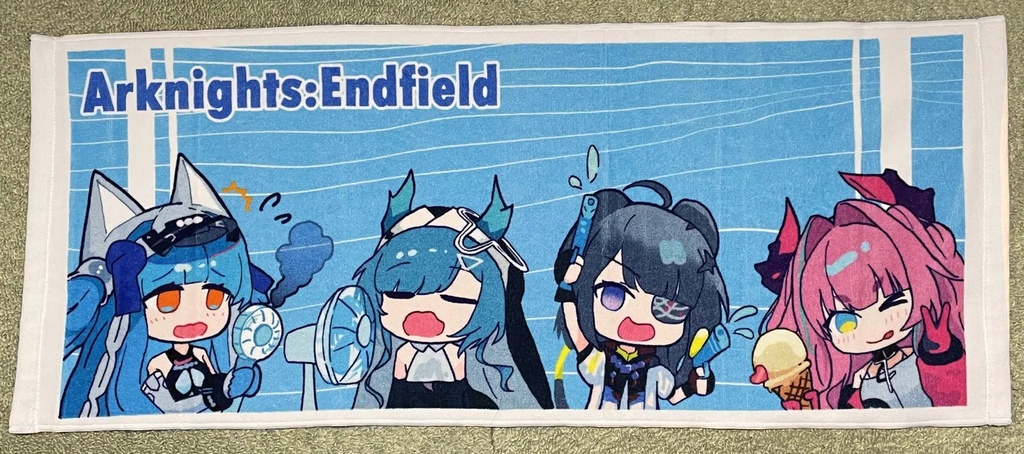 寒冷パのふわふわフェイスタオル