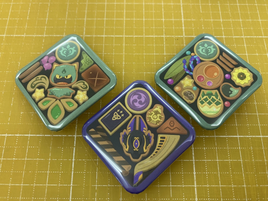 クッキー缶バッジ