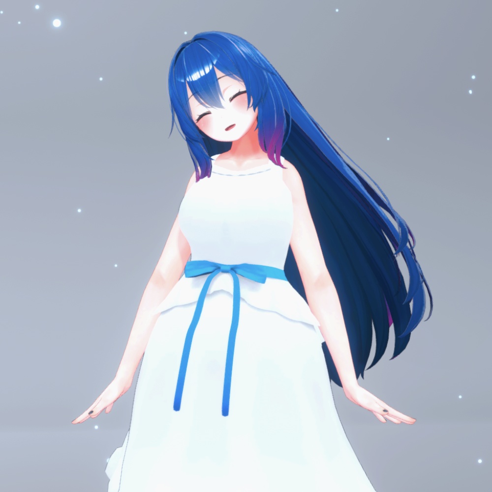 【無料】【桔梗対応】白いワンピースと帽子