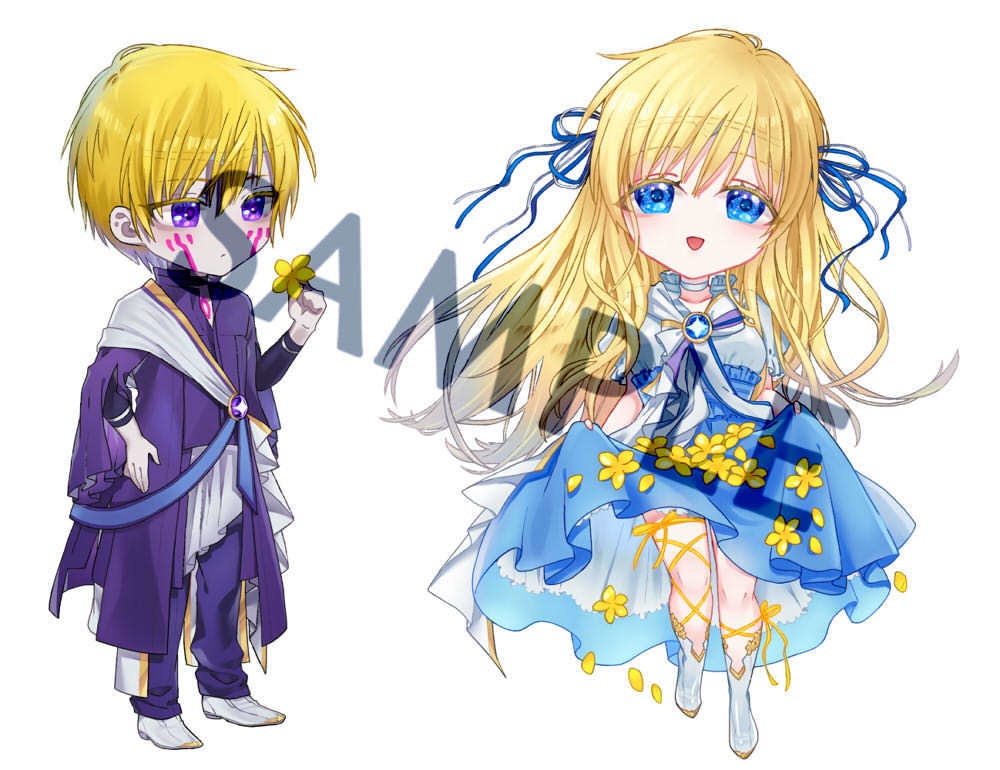 黄色い花アクリルスタンド