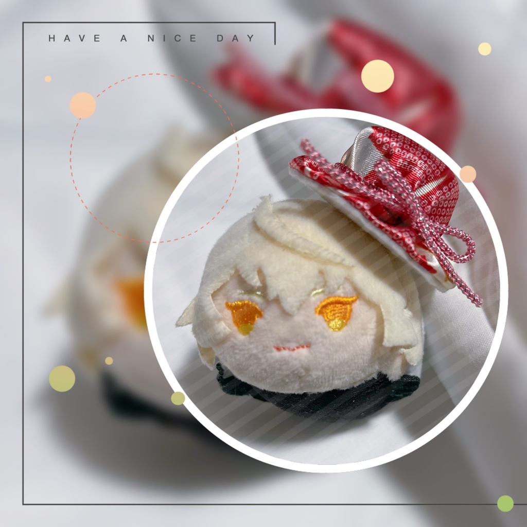 もちマスお帽子 和柄