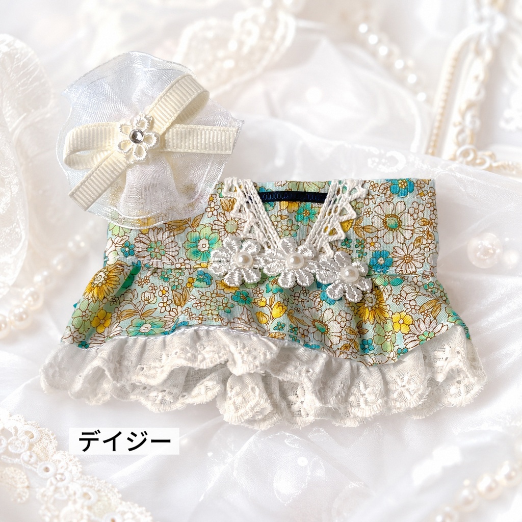 もちマス用 花柄ワンピースセット