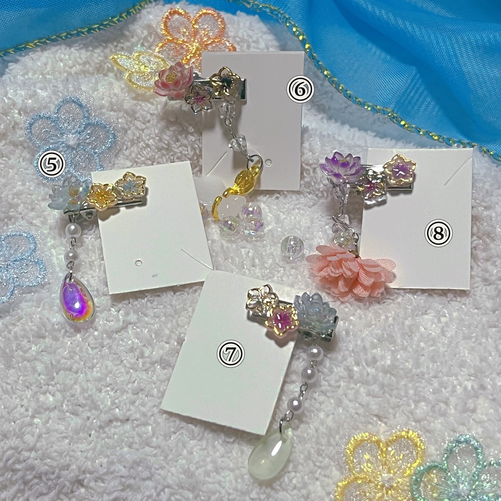 勾梅/蓮 ヘアクリップ