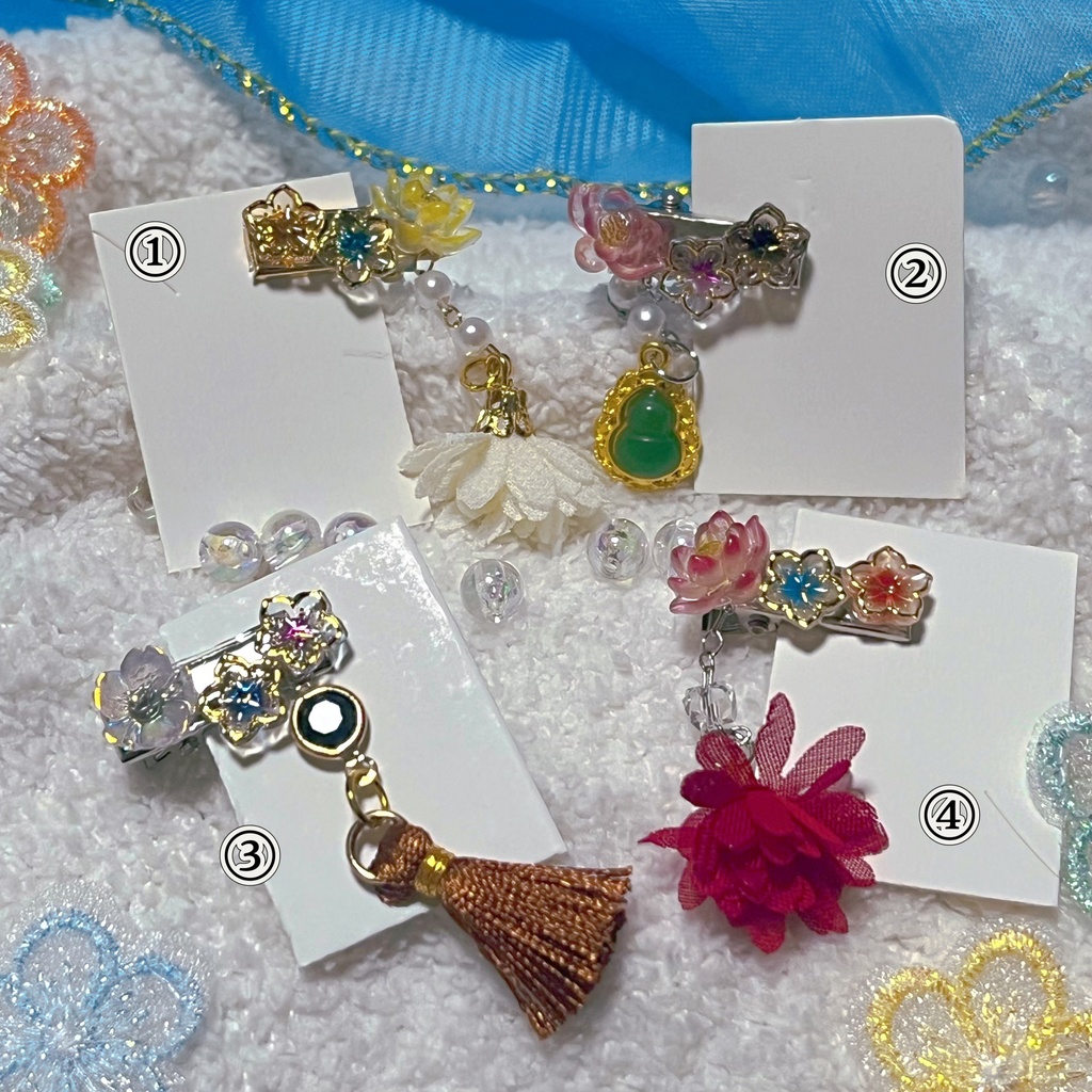 勾梅/蓮 ヘアクリップ