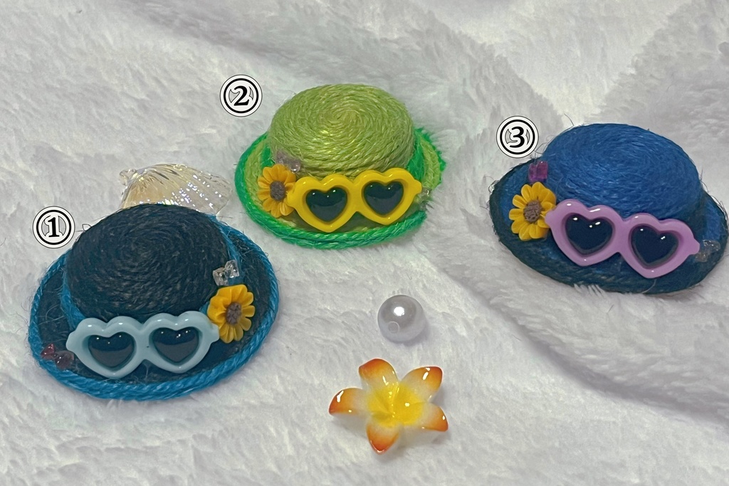 サングラス付 カンカン帽