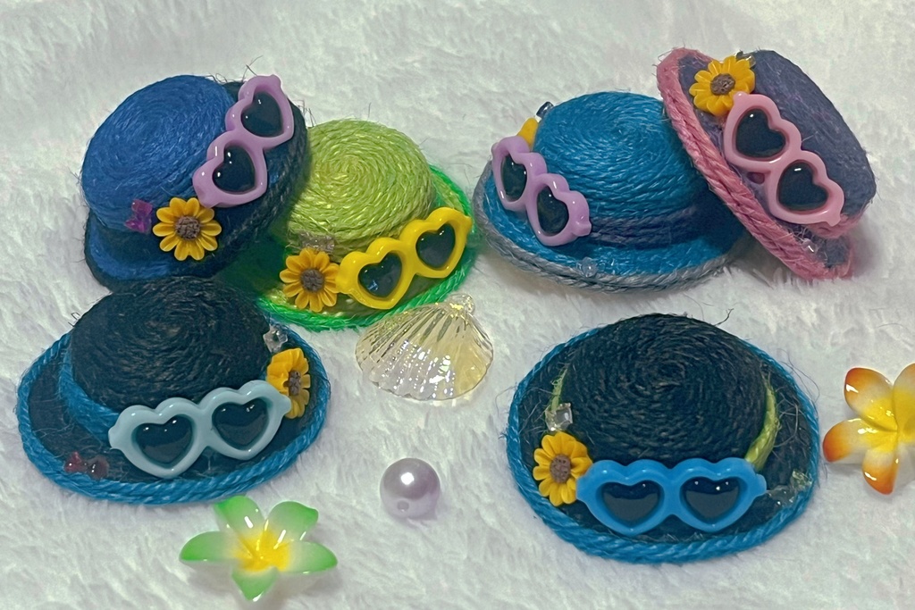 サングラス付 カンカン帽