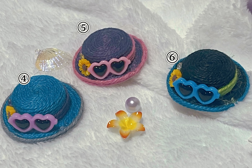 サングラス付 カンカン帽