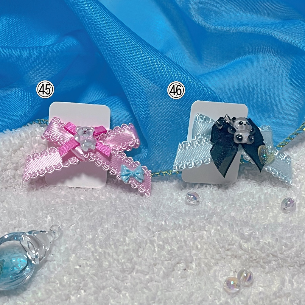 サマーリボン ヘアクリップ