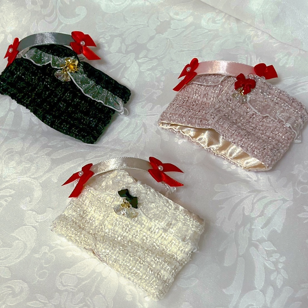 もちマス用 ツイードケープ&ヘッドドレスセット