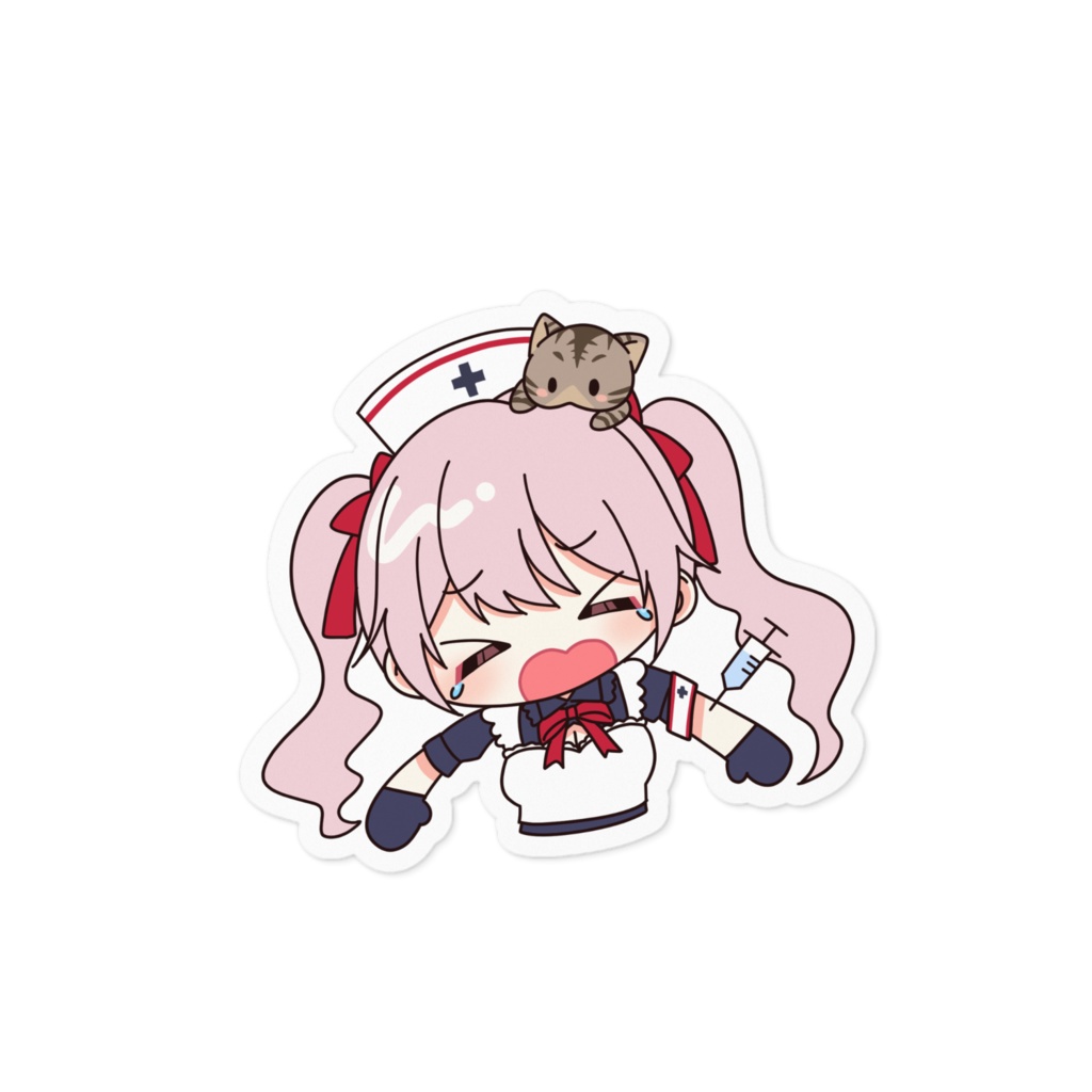注射こわいみちゃステッカー