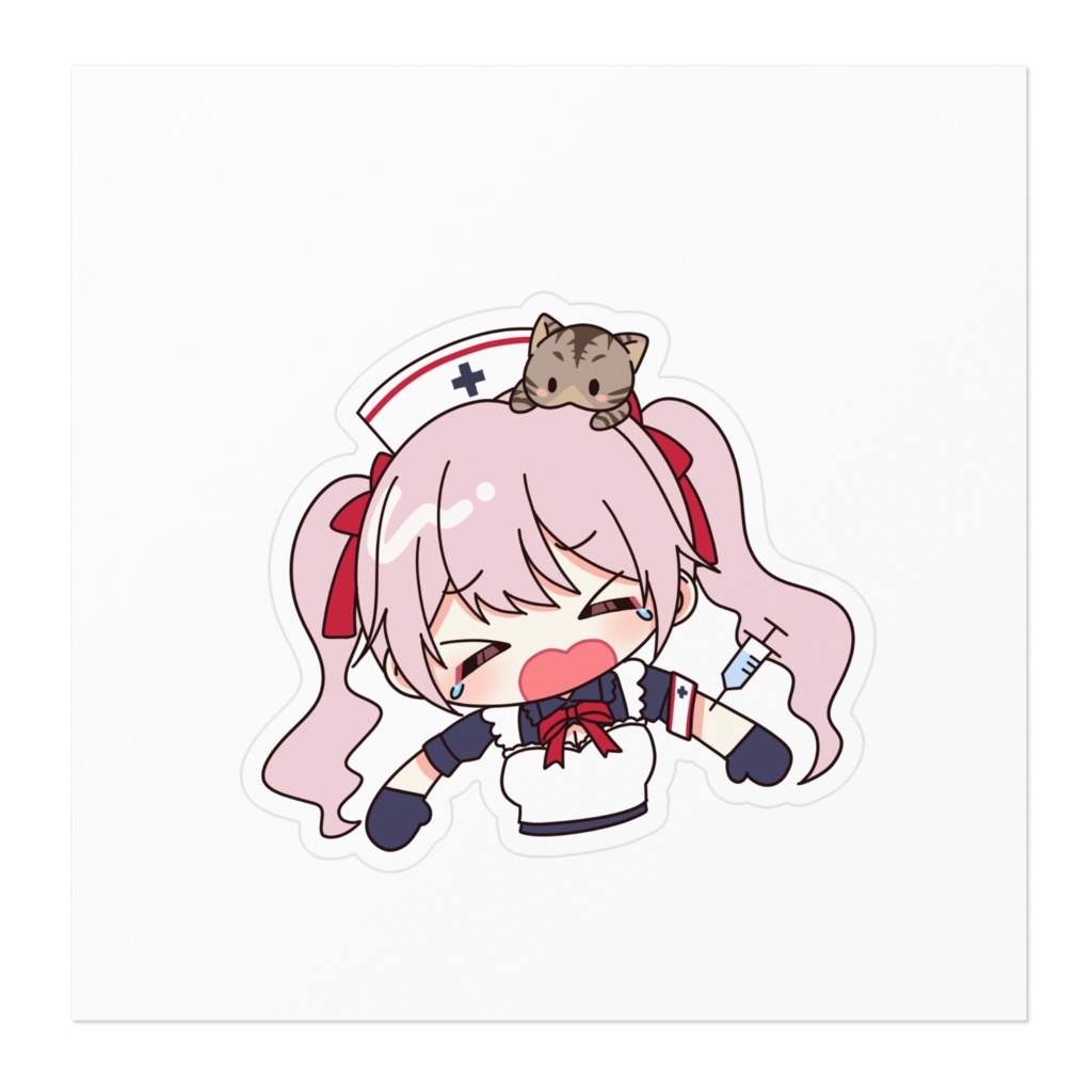 注射こわいみちゃステッカー