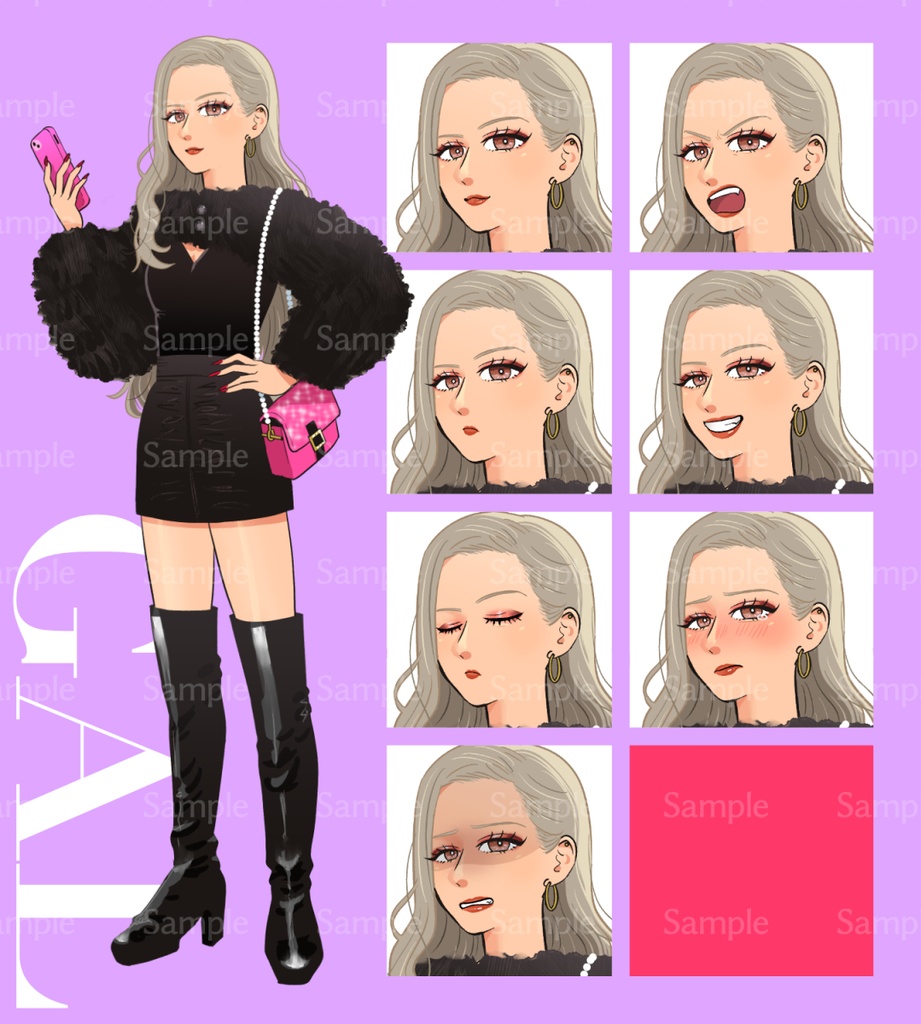 キャラ販売 モードなギャル【差分7種】