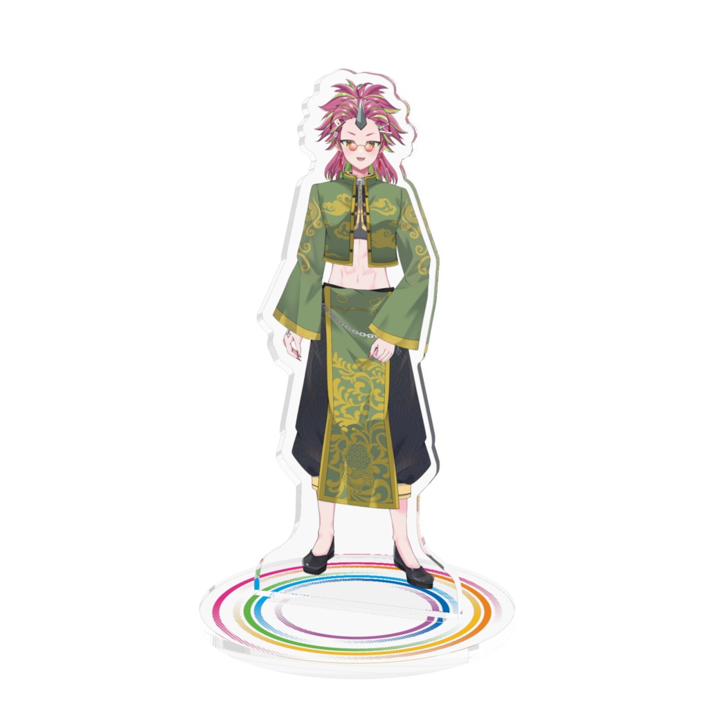 麻雀カンフー衣装の立ち絵アクリルスタンド