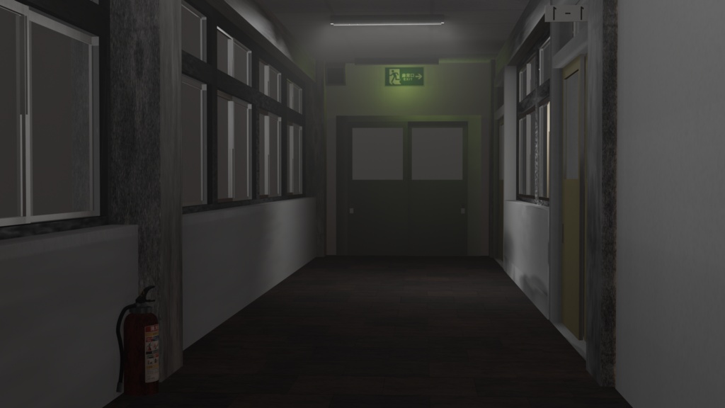 【夕焼けの教室】3D背景モデル / Unity・VRChat対応