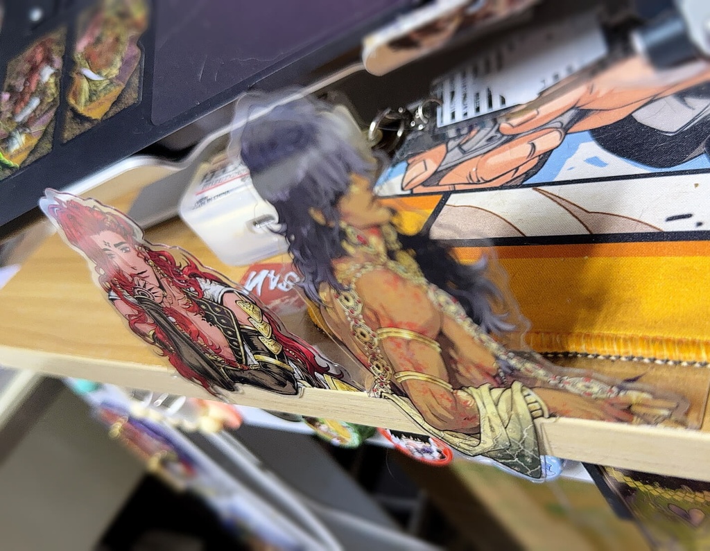 PVC透明カードスタンド