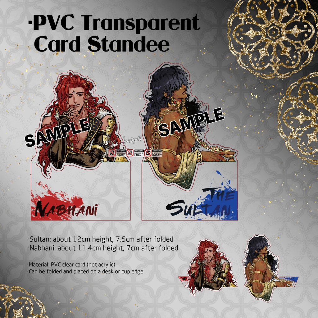 PVC透明カードスタンド