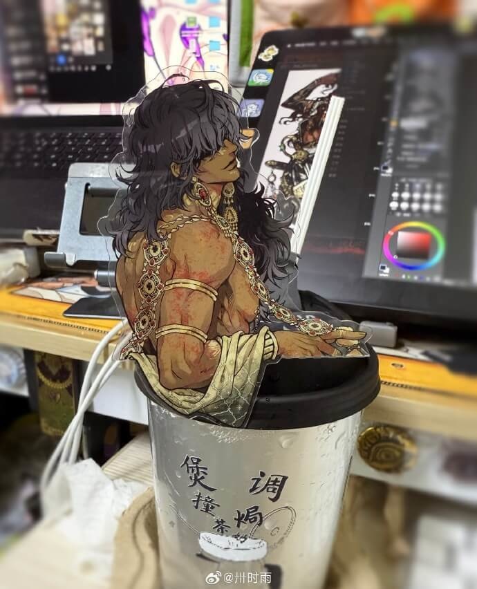 PVC透明カードスタンド