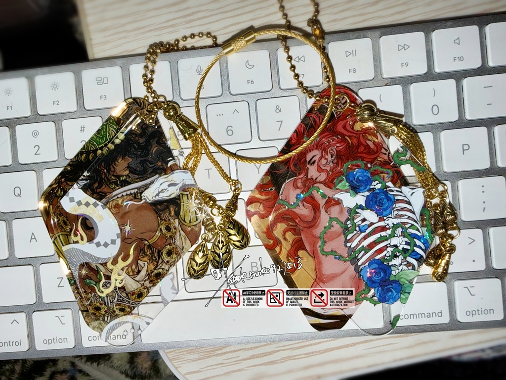 二層アクリルキーホルダー