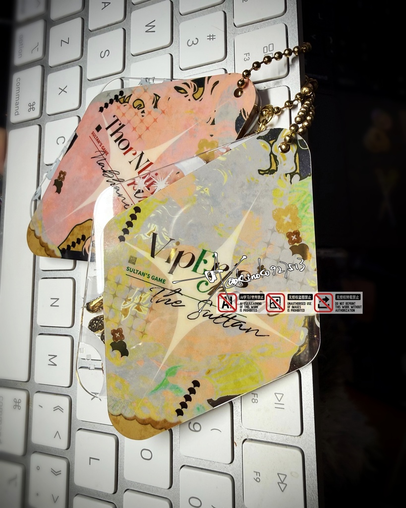 二層アクリルキーホルダー