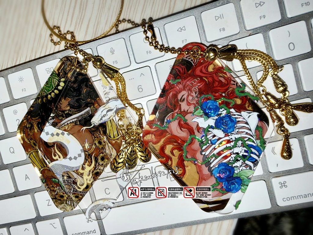 二層アクリルキーホルダー