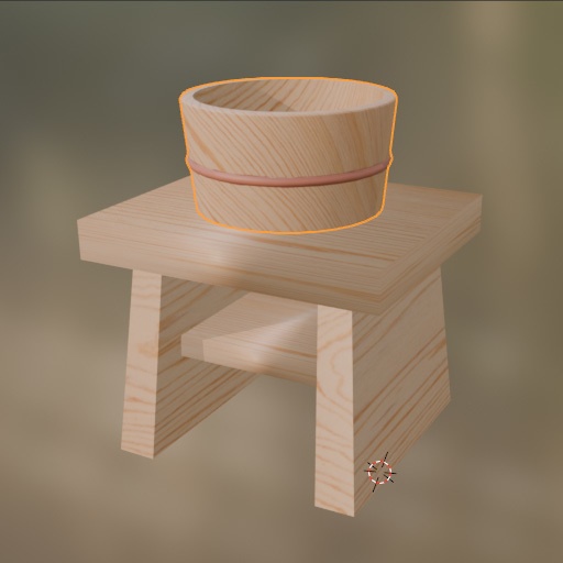 3Dモデル「お風呂セット その2」