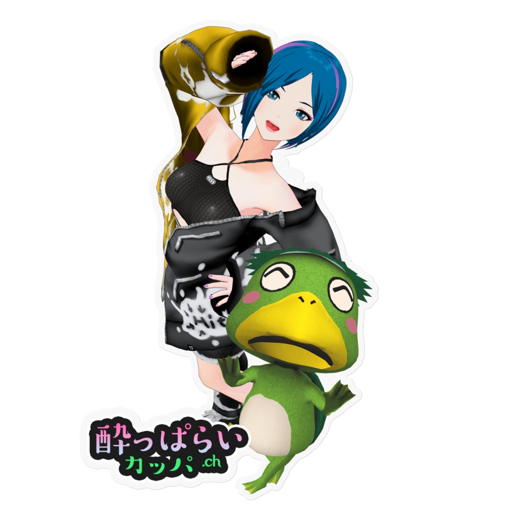 クリアステッカーB