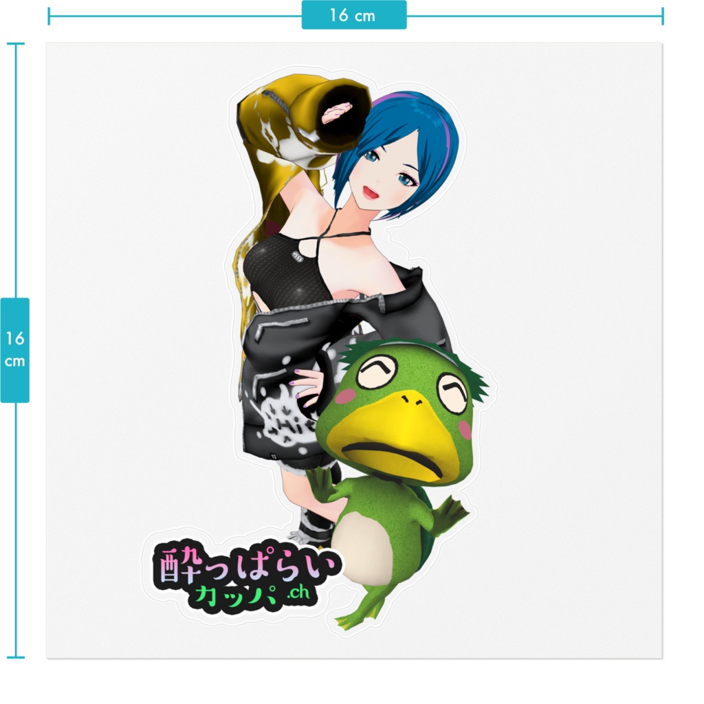 クリアステッカーB