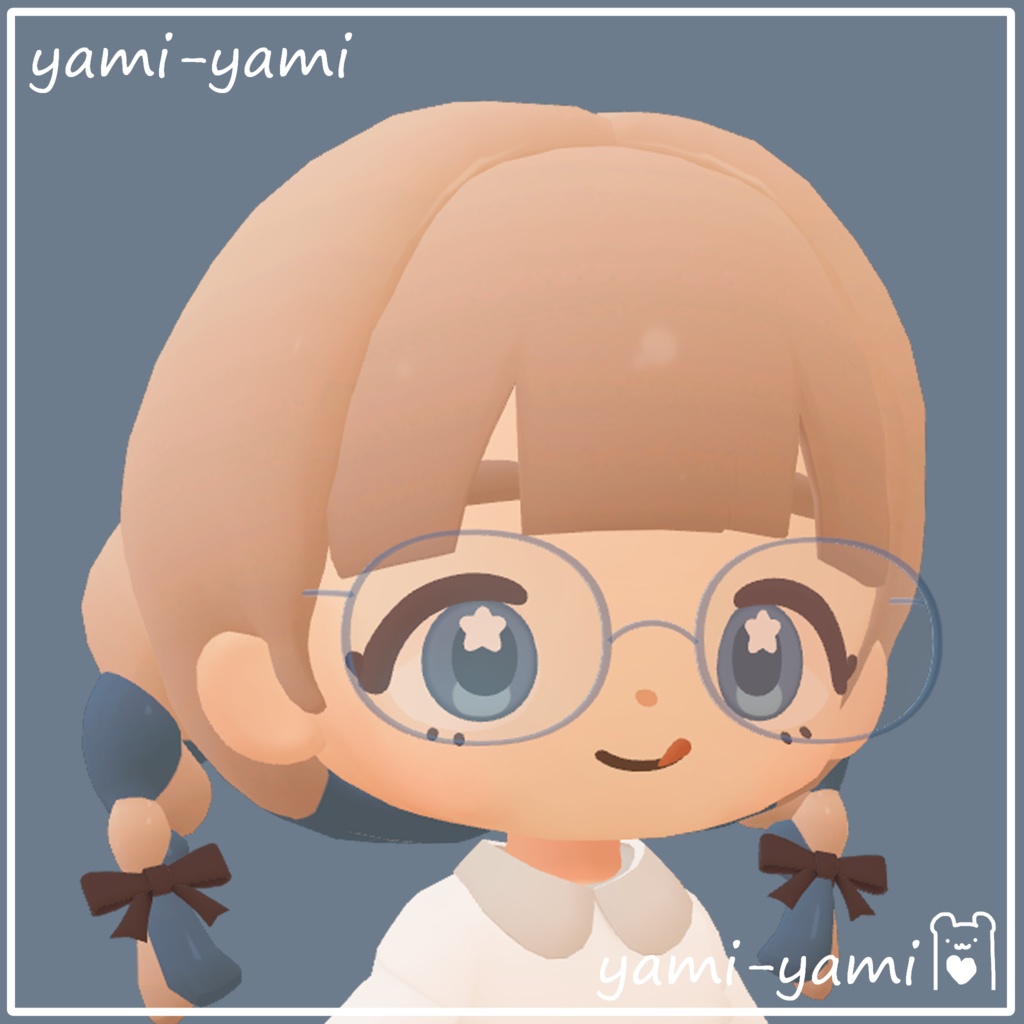 ちまこぞく専用ながまるめがね