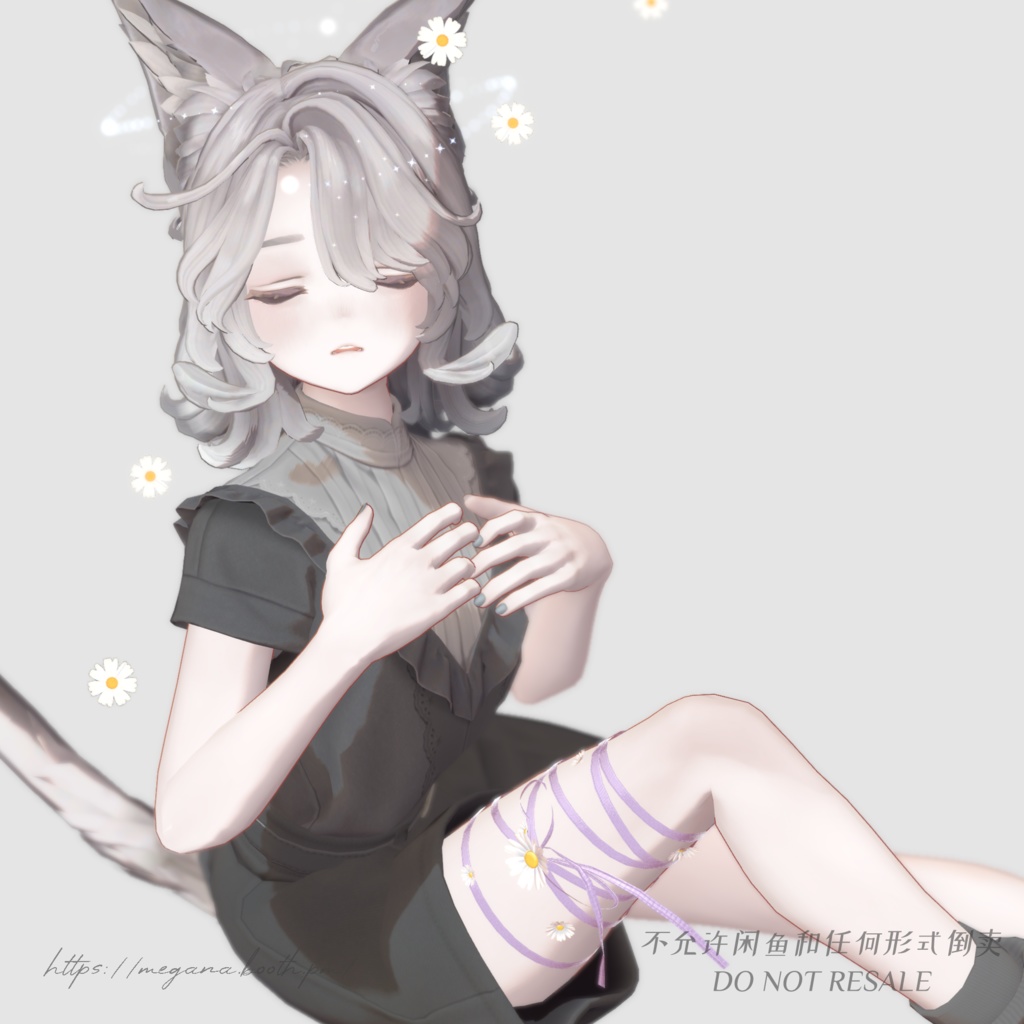 【 7avatars】 Flower Ribbon キンモクセイ/マーガレット