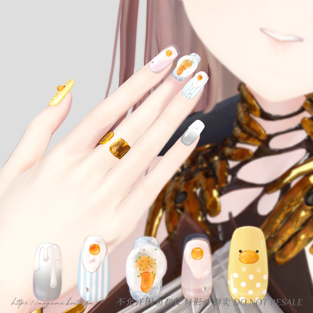 【22avatars】たまごネイル Egg Nail 【Hand&Foot】