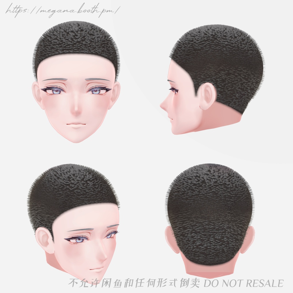 【7avatars】MG03 manbun × bouzu マンバン 坊主