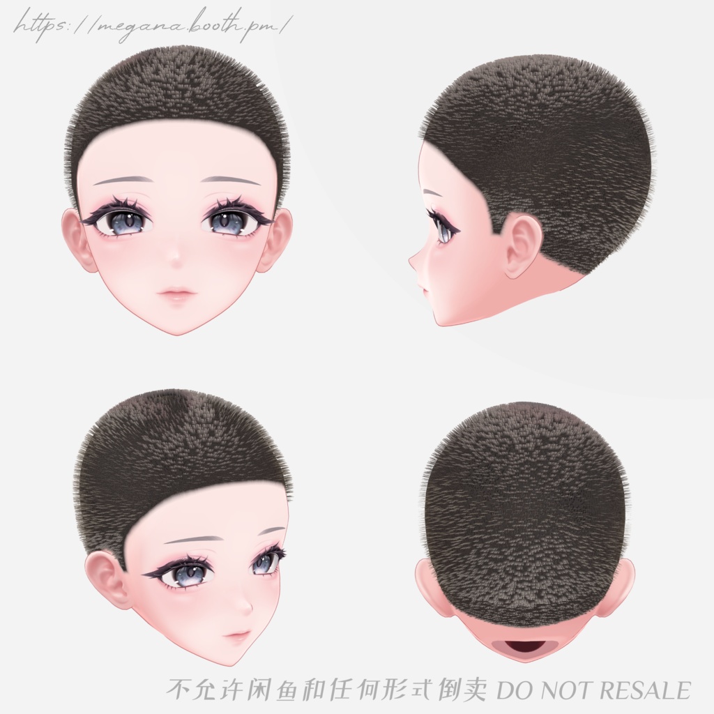 【7avatars】MG03 manbun × bouzu マンバン 坊主