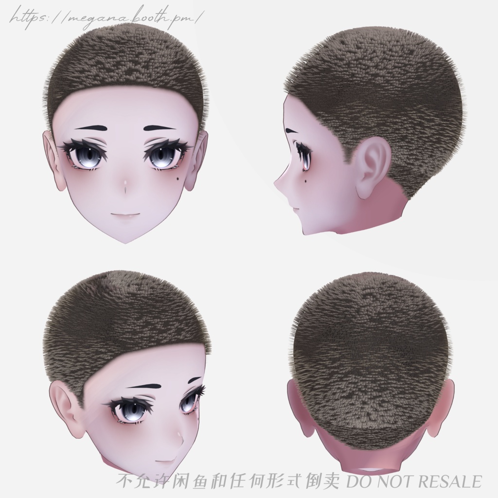 【7avatars】MG03 manbun × bouzu マンバン 坊主