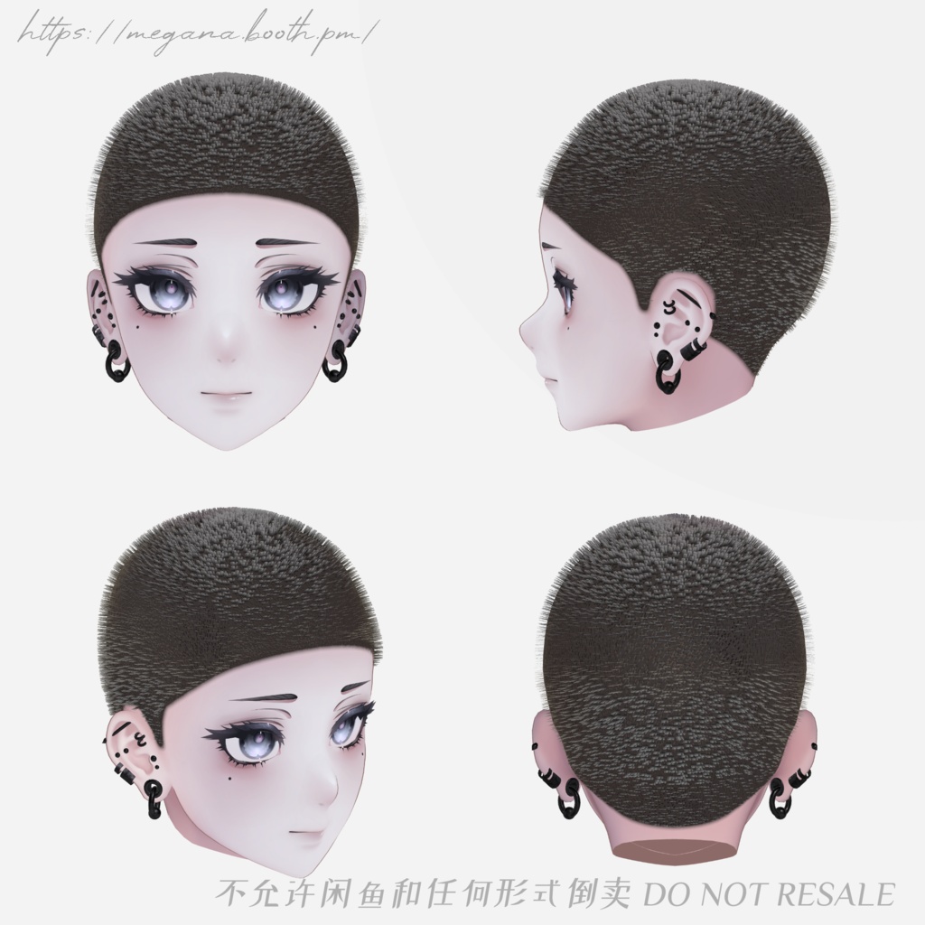 【7avatars】MG03 manbun × bouzu マンバン 坊主