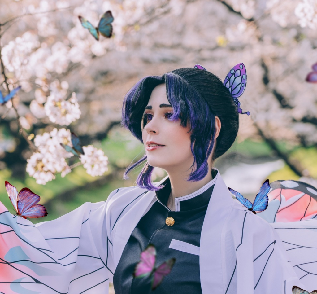 「しのぶ胡蝶の桜満開」」コスプレ写真集【DL版】
