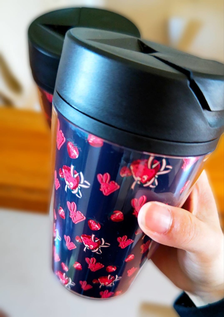 ヘモイチゴ柄タンブラー