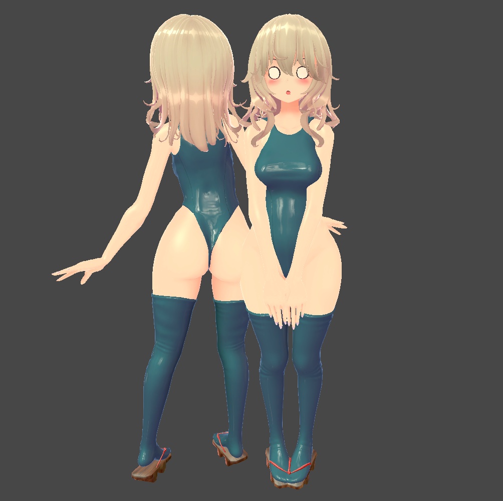 「3Dモデル」FLASTOREアバターの巫女さんクリスマスコスチューム