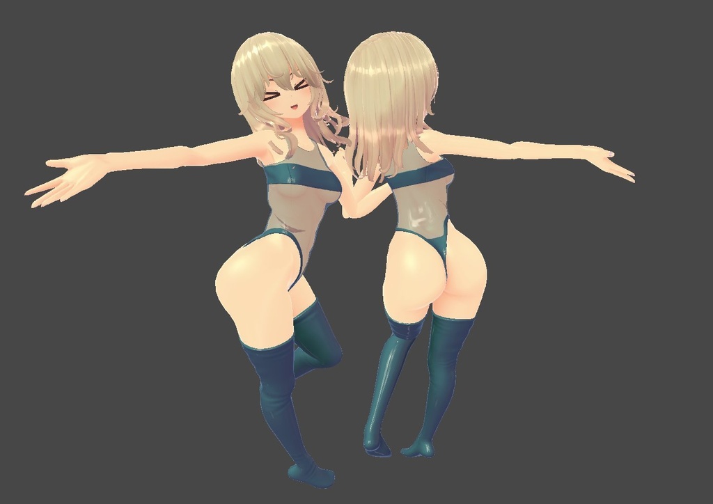 「3Dモデル」FLASTOREアバターの巫女さんクリスマスコスチューム