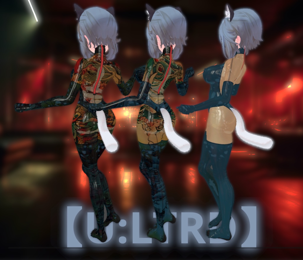 【VRC】QuQu Uのラバーレオタード【テクスチャ/マテリアル】